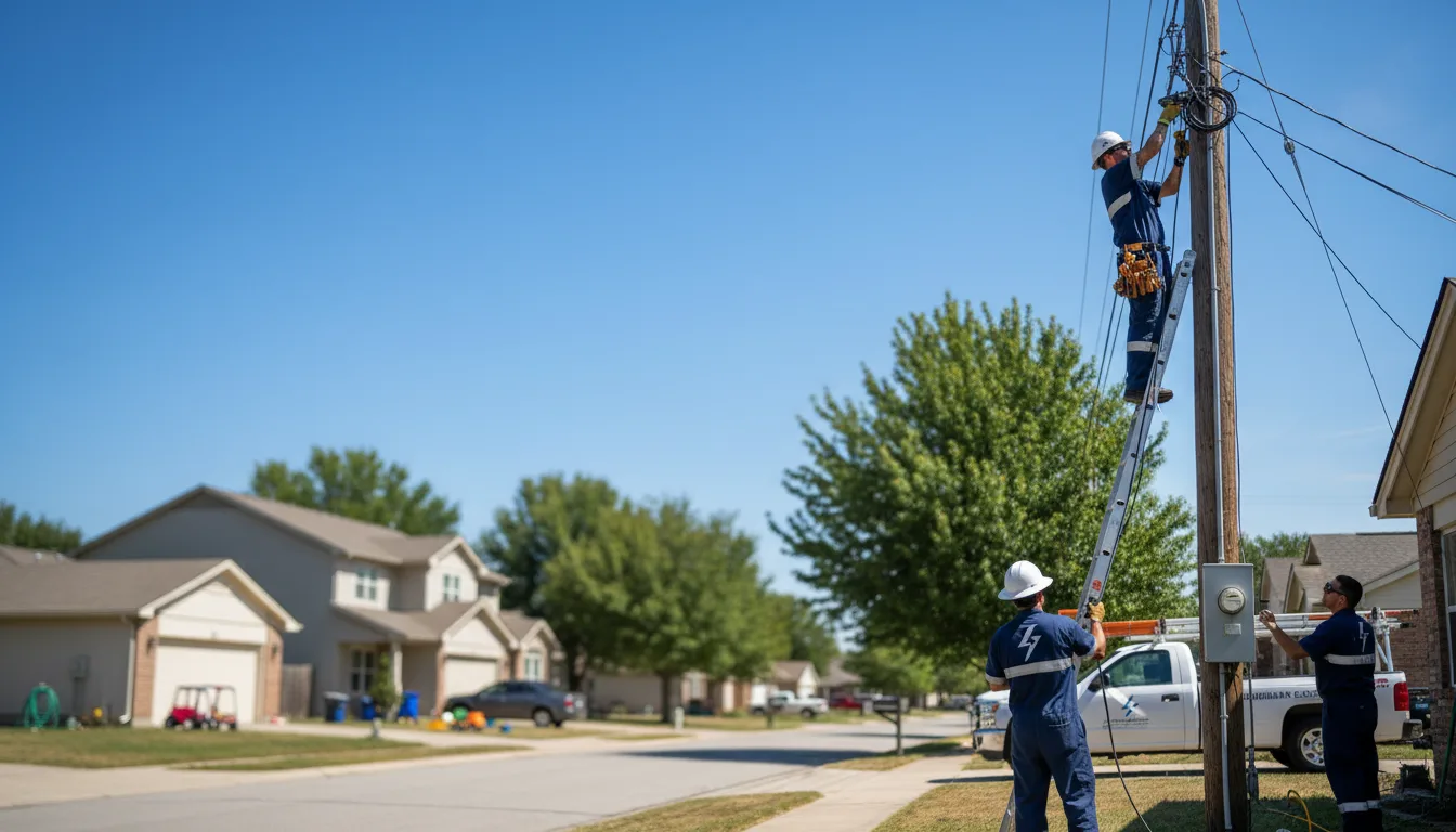 Residential electrician providing installation services in Coleman, FL